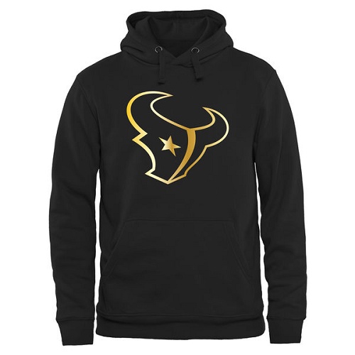 NFL Men's Houston Texans Pro Line Black Gold Collection Pullover Hoodie